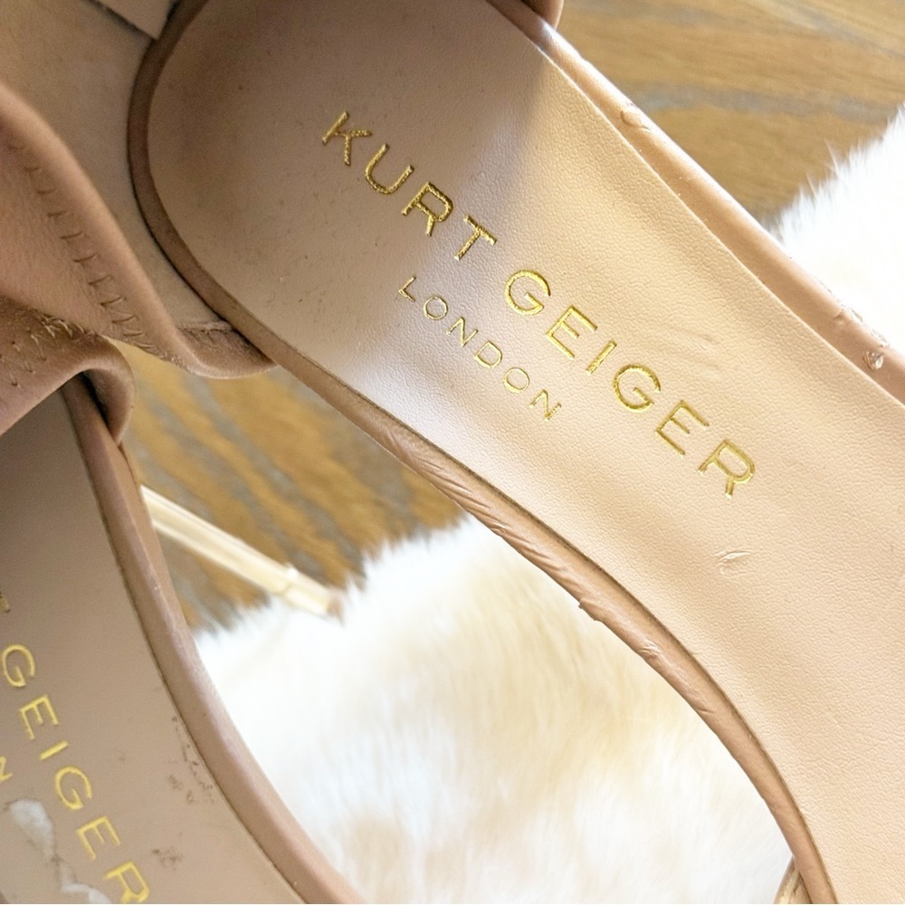 Kurt Geiger London Nude Ankle Cuff Stiletto Heels Size 38 - Picture 3 of 7